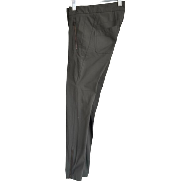 ATHLETA Wander Skinny Ankle Zip Olive Pants 349953-03 Women's Size 0 Nylon - Picture 10 of 16